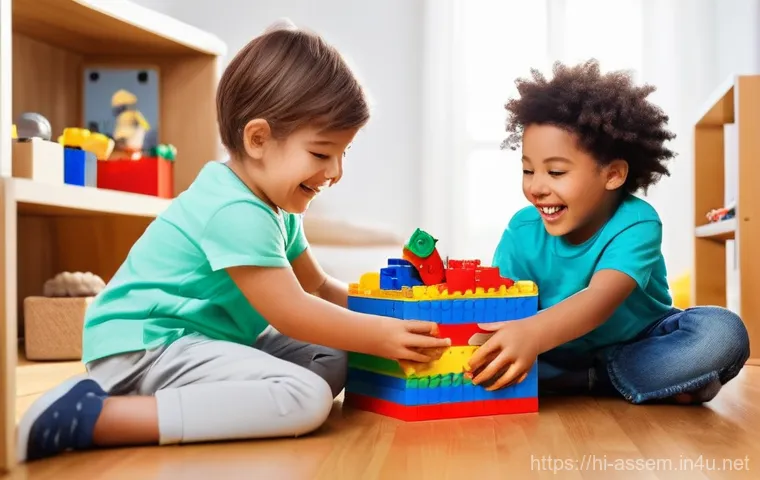 레고 구독형 서비스 개요 - Image Prompt 1: Joyful Discovery and Creative Building**