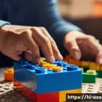 레고 조립의 치유 효과 - **Prompt 1: Mindful Building - A Moment of Calm**
    A serene, close-up, highly detailed photograph...